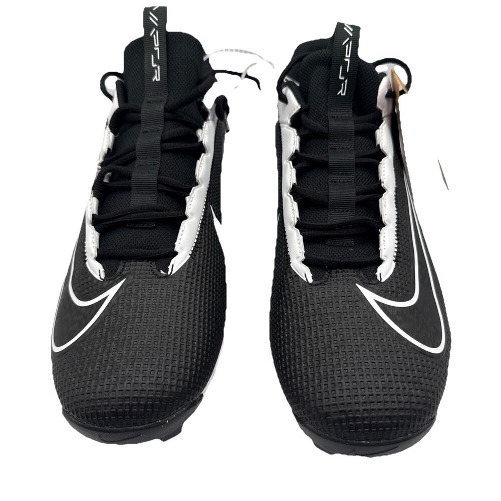 Nike Vapor Edge Shark 2 Football Cleats Black White Men's Size 13 DH5088-001 - Picture 3 of 10